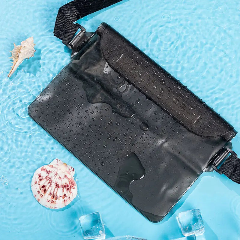 3 Layers High Waterproof Sealing Swimming Bag Large Size Transparent Underwater Dry Protection Bag for Iphone Mobile Phone Pouch