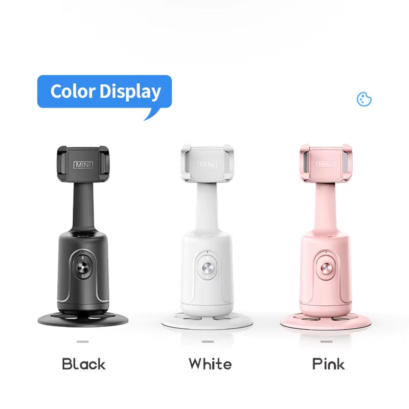 2024 New 360 Rotation Follow-Up Gimbal Stabilizer Monopod Desktop Tracking Gimbal for Tiktok Live Photography