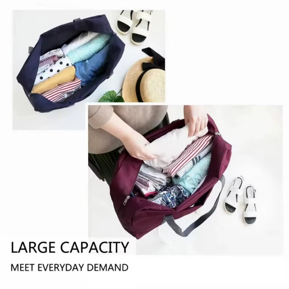 2024 New Nylon Foldable Travel Bags Unisex Large Capacity Bag Luggage Women Waterproof Handbags Men Travel Bags Dropshipping