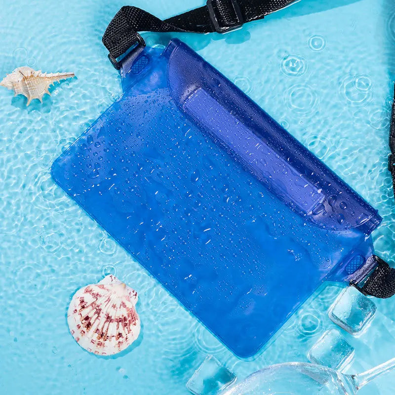 3 Layers High Waterproof Sealing Swimming Bag Large Size Transparent Underwater Dry Protection Bag for Iphone Mobile Phone Pouch
