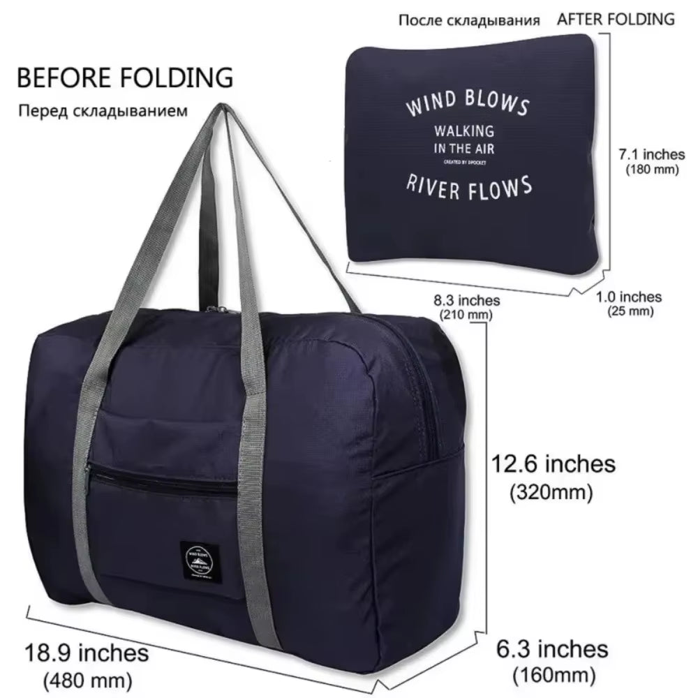 2024 New Nylon Foldable Travel Bags Unisex Large Capacity Bag Luggage Women Waterproof Handbags Men Travel Bags Dropshipping