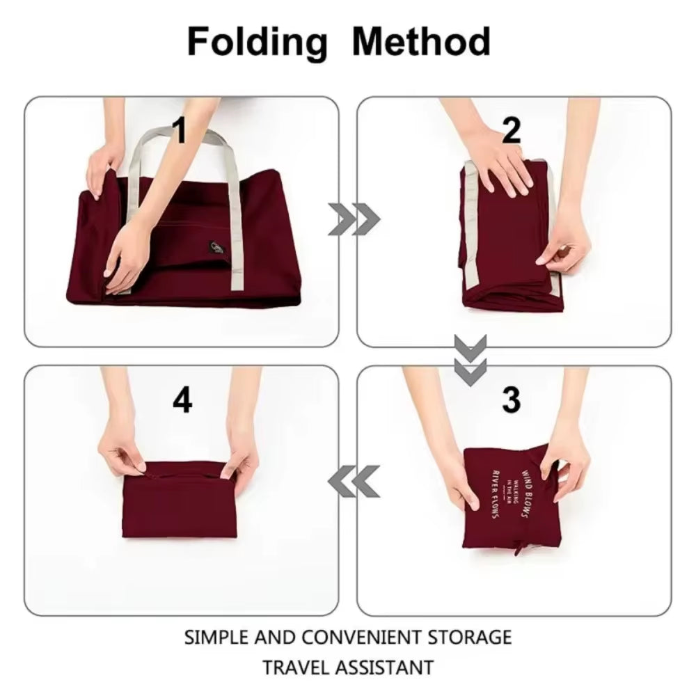 2024 New Nylon Foldable Travel Bags Unisex Large Capacity Bag Luggage Women Waterproof Handbags Men Travel Bags Dropshipping