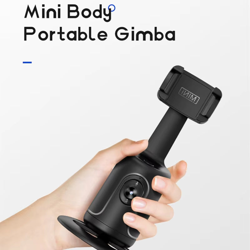 2024 New 360 Rotation Follow-Up Gimbal Stabilizer Monopod Desktop Tracking Gimbal for Tiktok Live Photography